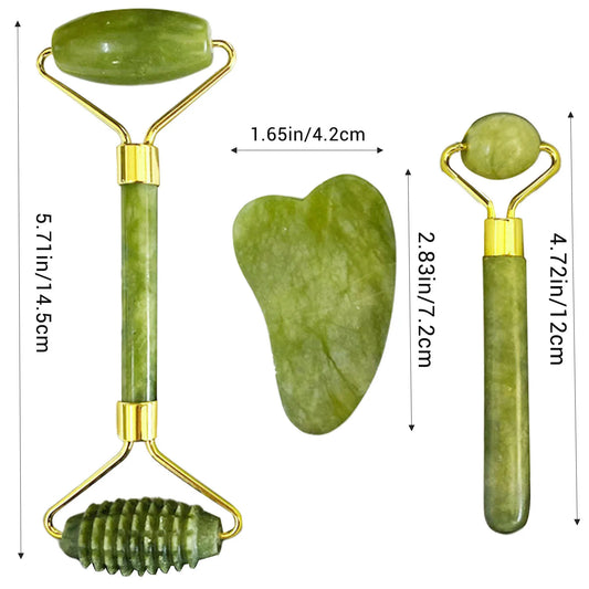 Natural Stone Gua Sha Massager Relieve Stress Remove Wrinkles Eye Puffiness for Woman Man Skin Care